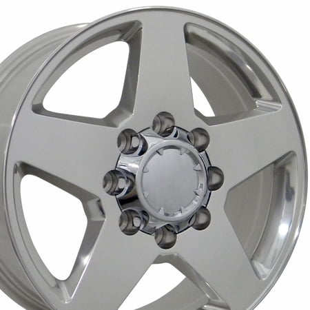 20 inch Rim fits 2002-2006 Chevrolet Silverado 1500 HD Polished 20x8.5 Aluminum Wheel Direct Fit