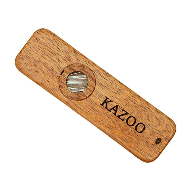 Guitarra Kazoo de madera que acompaña a la flauta Kazoo ligera y decorativa con diafragmas de viento Estilo B