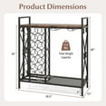 thumbnail image 3 of Costway 21 Bottle Wine Rack Freestanding Floor Wine Bottle Organizer with Storage Shelf, 3 of 10