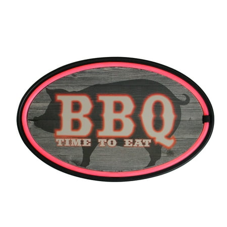 Northlight 16.25 Battery Operated USB Neon Style LED Lighted BBQ Wall Sign