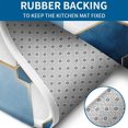 thumbnail image 4 of Blue White Gold Hexagon Marble Pattern Bathroom Rugs Sets 3 Piece,Toilet Cover Set,Absorbent Non Slip Bathroom Mats Sets with U-Shaped Contour Rug Toilet Rug Set, 4 of 5