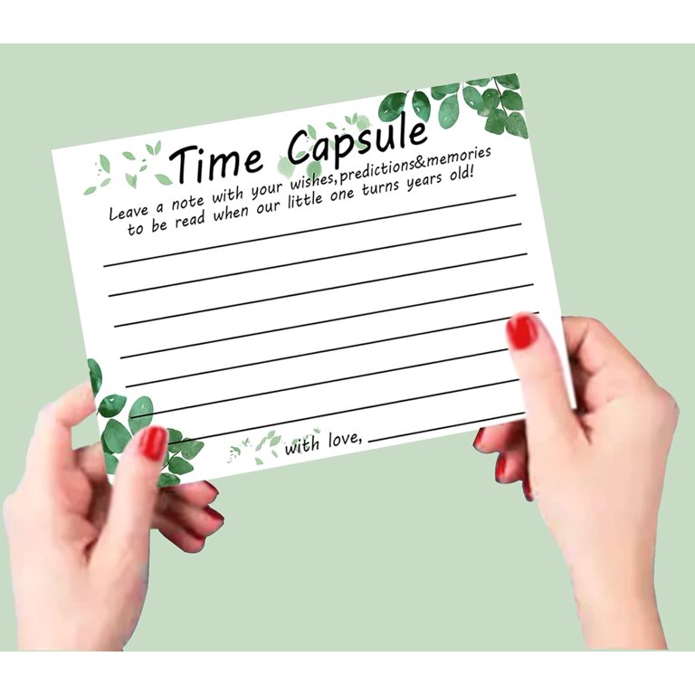 green-plants-time-capsule-cards-baby-shower-1st-birthday-4x6inch-time-capsule-message-cards-for-baby-shower-party-supplies-50pcs-walmart-com for Free Printable 1st Birthday Time Capsule Letter Green Plants Time Capsule Cards Baby Shower 1st Birthday 4x6inch Time Capsule Message Cards for Baby Shower Party Supplies 50Pcs - Walmart.com for Free Printable 1st Birthday Time Capsule Letter