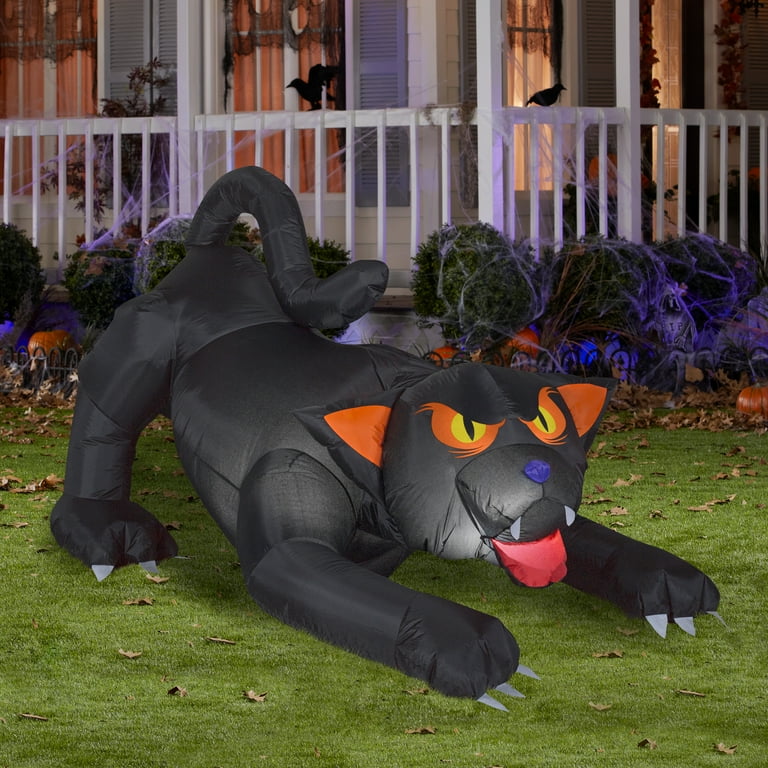 Gemmy Evil Eyed Black Cat Yard Inflatables, 4' - Walmart.com