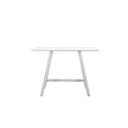 thumbnail image 2 of Pemberly Row 43x27" Modern Aluminum Rectangle Bar Table in White Finish, 2 of 3