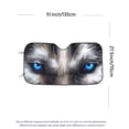 thumbnail image 2 of 1pc Car Windshield Sunshade With Wolf Eyes Foldable Sun Shade Blocks UV Rays Keep Your Vehicle Cool Fit Most Cars SUV Trucks,51" x 27.5", 2 of 6