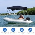thumbnail image 4 of COVERS&ALL 4 Bimini Top, Sturdy frame design, 8 oz UV Tear & Abrasion-Resistant, Water Repellent Polyester Fabric with PU Coat (Navy Blue, 96" L x 91" - 96" W x 54" H Inches), 4 of 7
