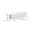 thumbnail image 2 of FUTUREORYY Rail de Rideau Joint 4 Pcs Plastique Blanc pour Accessoires de Décoration Intérieure, 2 of 8