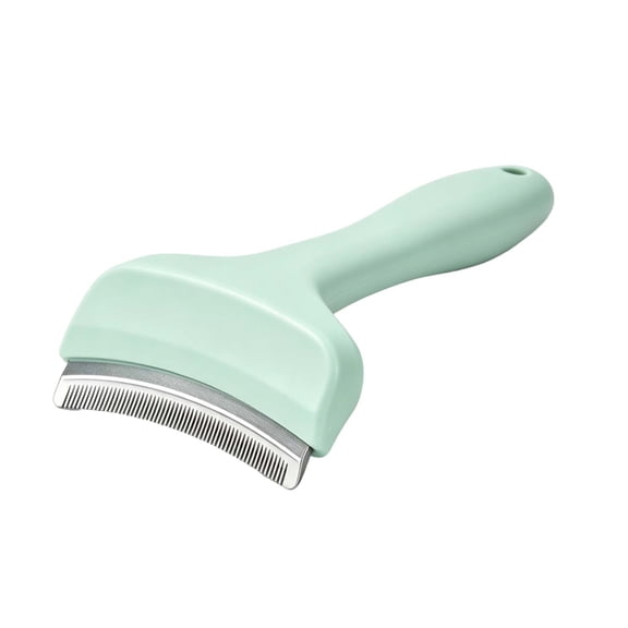 Pet Deshedding Brush Curved Stainless Steel Blade Grooming Comb Shedding Tool For Medium Long Haired Dogs And Cats