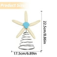 thumbnail image 3 of Natural Starfish Christmas Tree Topper 8.7'' Beach Nautical Coastal Christmas Tree Topper Decoration Rustic Large Starfish Treetop Ornaments for Xmas Holiday Indoor Decor, 3 of 9
