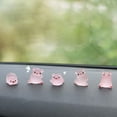 thumbnail image 6 of 20 Pcs Mini Pig Car Dashboard Toys Dolls Figures Home Garden Decoration Cartoon Car Ornaments Gift, 6 of 11