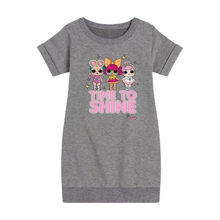 

LOL Surprise! Dolls - Time to Shine - Toddler & Youth Girls Fleece Dress