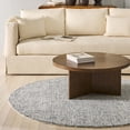 thumbnail image 2 of SAFAVIEH Martha Stewart Luther Solid Area Rug, Blue/Ivory, 6' x 6' Round, 2 of 10
