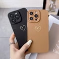thumbnail image 6 of Compatible with iPhone 14 Pro 6.1 Inch Case, Luxury Love Heart Case with Side Pattern Soft Silicone Shockproof Full Camera Lens Cute Case for iPhone 14 Pro for Women Girl Black, 6 of 12