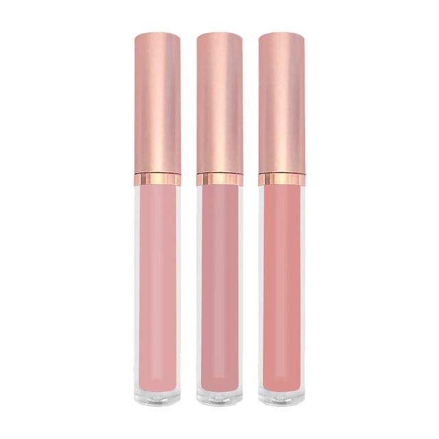 Liquidation de Brillant à Lèvres, Ensemble de Rouges à Lèvres Bradem Ensemble de Brillant à Lèvres Rouge à Lèvres Liquide Longue Tenue Ne Colle Pas à la Tasse Lisse Hydratant Taches pour les Lèvres Maquillage pour Femmes Lot de 3 (7,5 ml), 1 Boîte de 3 Brillant à Lèvres Vente de Liquidation!