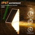 thumbnail image 6 of PUCACHI Solar Powered LED Step Lights, Waterproof IP67, Outdoor Accent Lighting for Patio, Porch, Deck - 6 Pack, 6 of 8