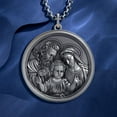 thumbnail image 2 of Holy Family S925K sterling silver pendant necklace Catholic necklace Jesus, Joseph, Mary, men's, women's religious necklace, 2 of 5