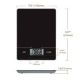 thumbnail image 6 of Mainstays Tempered Glass Slimline Digital Scale, Black, 6 of 11