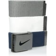 thumbnail image 3 of Nike Golf Men's 3-in-1 Web Belts, White / Gray / Navy (One Size Fits Most) -, 3 of 3