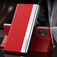 thumbnail image 2 of Thin Slim Flip Case for Xiaomi Poco M5 4G with Stand, Business PU Leather Shockproof Protective Phone Cover Case for Xiaomi Poco M5 4G CX Red, 2 of 11