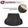 thumbnail image 3 of Unique Bargains 1 Pc Cargo Liner Rear Trunk Mat for Hyundai Elantra N Hybrid 2021-2025 Rear Trunk Cargo Luggage Boot Tray Mat Black TPE Long Grid Pattern, 3 of 7