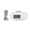 White, variant on BOKYAN Simple Step Counter Large LCD Screen USB Rechargeable Pedometer with Lanyard & Clip for Women Men Kids White (3.54 inches / 9.0 cm)