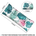 thumbnail image 4 of Botanical Jungle Leaves Seatbelt Pillow Lush Monstera & Palm Leaf Print, Post-Surgery Support (Boho Style), 4 of 7