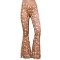 thumbnail image 2 of Daisy Del Sol High Waist Gypsy Comfy Yoga Ethnic Tribal Stretch Palazzo 70s Bell Bottom Fit to Flare Pants, 2 of 5