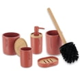 thumbnail image 6 of Terracotta Bathroom Essentials Set with Natural Bamboo - 5 pieces, 6 of 7