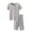 Gray, variant on QUOTAY Toddler Pajamas for Baby Boys and Girls 2Pcs Short Sleeve Shirt and Shorts Pajamas Set Cool Sleepwear Jammies Blue,2-3 Years