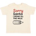 thumbnail image 3 of Inktastic Sorry Santa I Drank All the Milk Christmas Boys or Girls Toddler T-Shirt, 3 of 5