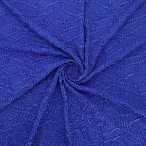 Zelouf Leanne Gathered Knit , Sewing, DIY, Crafts Fabric by the Yard, Joyful Azure, 10 Yard