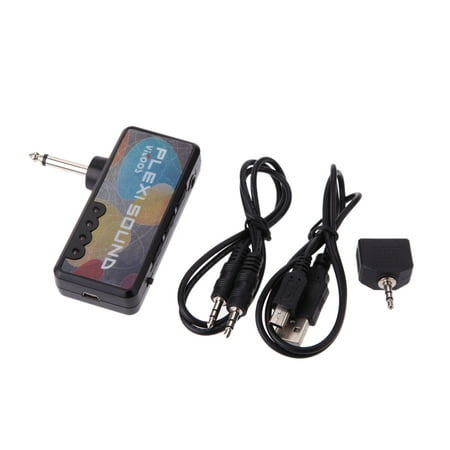 Vitoos Electric Guitar Plug Mini Headphone Amp Amplifier Plexi Sound Compact (Best Sounding Mini Amp)