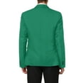 thumbnail image 3 of Unique Bargains Men's Business Slim Fit Sports Coats One Button Formal Blazers M Green, 3 of 6