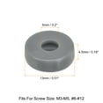 thumbnail image 2 of Uxcell 100Pack 5mm Hinged Screw Cover Caps Plastic Fold Screw Snap Covers, Gray, 2 of 5