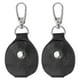 thumbnail image 1 of Fob de llave de cuero Uxcell, funda de llaves de cuero genuino, soporte portátil para Air Tag para llaves ID en negro, 1 of 6