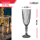 thumbnail image 3 of Juego 4 Copas de Vidrio Cristal para Champaña Vino Agua Color Humo, 3 of 6