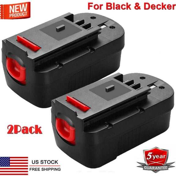 HPB18 For Black &Decker 18V Battery 4.8Ah HPB18-OPE 244760-00 A1718 FSB18 2-Pack