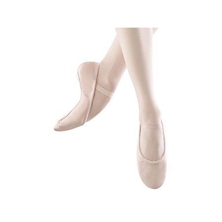 Bloch Women's Dansoft II Split Sole Ballet Slipper - Pink, Size 6 A US, Leather With Pre-Sewn Elastic