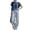 198#Navy, variant on Women's Color Striped Cotton Linen Two Piece Set Casual Loose Outfit with Convenient Pockets for Daily Wear Navy M