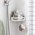 thumbnail image 4 of TORUBIA Collection Bath & Shower Corner Caddy - Suction Wall Mounted Organizer - Bathroom Shelf & Storage Basket, 4 of 7