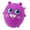 D002- Purple, variant on Stress Ball Squeeze, Moldable Stress Ball, Cute Cartoon Character, TanandCream Coloring, 1 Pc, Home Office Relaxation Tool