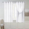 thumbnail image 1 of Juego de cortinas SOFJAGETQ, 2 unidades, 132 x 137 cm, doble capa, transparente, 1 of 9