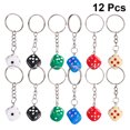 thumbnail image 2 of 12pcs Resin Dice Keychains Fathers Day Key Holder Gift Pendant Creative Key Rings Ornaments, 2 of 8