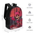 thumbnail image 5 of Hazbin Hotel Backpacks Bookbag Casual Daypack Backpacks for Travel Camping Hiking, 5 of 8