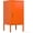 Orange, variant on Modern Minimalist Lockable Metal End Table – Single Door, Multi Storage Cabinet with 2 Adjustable Shelves, Easy Assembly, 27.55"H x 13.78"W x 14.96"D