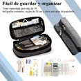 thumbnail image 3 of Estuche para Lápices de Gran Capacidad, Organizador Expandible, Bolsa de Utiles de Oficina, Estuche Aesthetic para Plumones y Colores, Papelería con Cremallera (Negro), 3 of 4