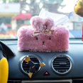 thumbnail image 2 of Tissue Holder Decorative, Cute Tissue Box Cover, Fluffy Plush Cover, Home décor, Office Desk Decoration, car Accessories, Bunny, Rabbit, 2 of 9