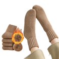 thumbnail image 3 of OYXSER 5 Pairs Womens Solid Mid Calf Socks, Elastic Cuff Warm Soft Fit Suitable for All-Day Wear, 3 of 7