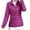 Purple, variant on 2025 Clearance! Womens Clothes Clearance asdoklhq Coat for Women Clearance $2, Womens Coat Outwear Solid O-Neck Keep Warm Long Sleeve Ladies Tops