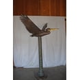 thumbnail image 3 of Nifao Life Size Pelican on a Three Bronze Statue – Garden Outdoor Decor Sculpture, 55"L x 46"W x 60"H, 3 of 9